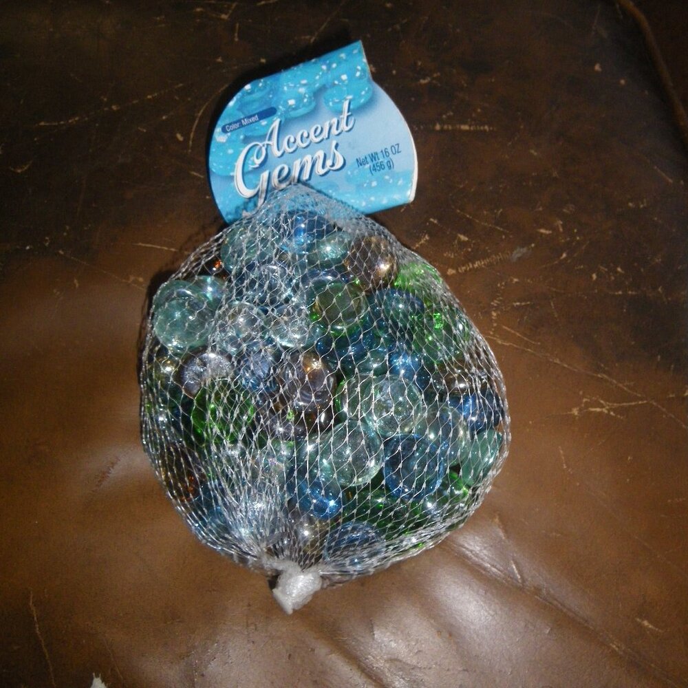 Glass Gems Dome Vase Filler Decorative Beads Marble Pebbles Stones Craft Decor